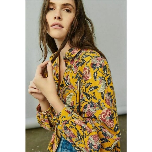 Anthropologie Pilcro Sigourney Corduroy Buttondown - Picture 3 of 11